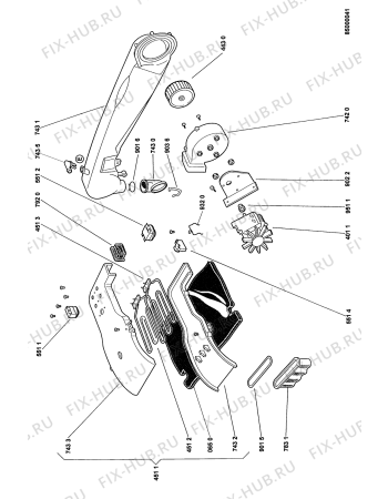 Схема №2 AWG320WP1 (F092140) с изображением Крышечка для стиральной машины Indesit C00342797