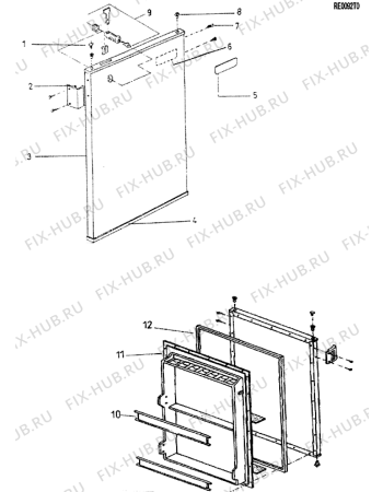 Взрыв-схема холодильника 2I MARCHI FRG1510NECO (F018643) - Схема узла
