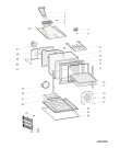 Схема №1 H5G56FXRU (F085041) с изображением Обшивка для плиты (духовки) Indesit C00305501
