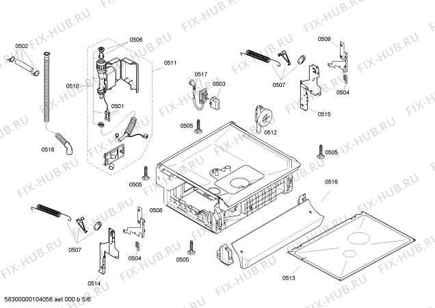 Схема №1 CG344S2 S300 с изображением Вкладыш в панель для посудомойки Bosch 00364870