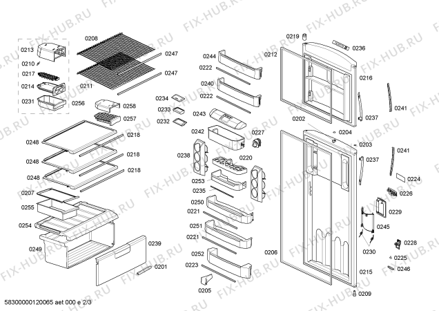 Схема №1 KDN46AI15N с изображением Пружина для холодильника Bosch 00606309