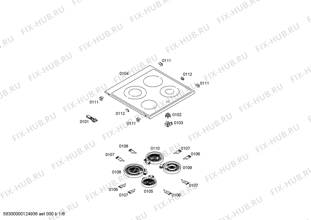 Схема №2 P1HCB48525 с изображением Лампа для плиты (духовки) Bosch 00609726
