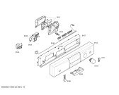 Схема №2 3VE352BD с изображением Передняя панель для электропосудомоечной машины Bosch 00661998