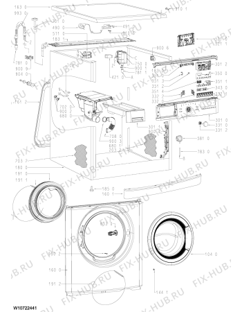 Схема №1 WWDC94403 (F091429) с изображением Наставление для стиральной машины Indesit C00365553