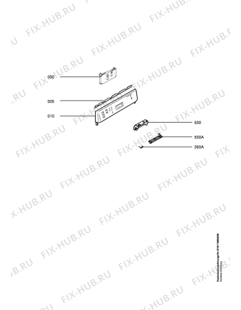 Схема №4 FAV50620  -W с изображением Модуль (плата) управления для посудомойки Aeg 973911232466046