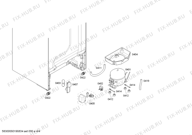 Схема №3 KGN39XI34 с изображением Дверь для холодильника Bosch 00714414