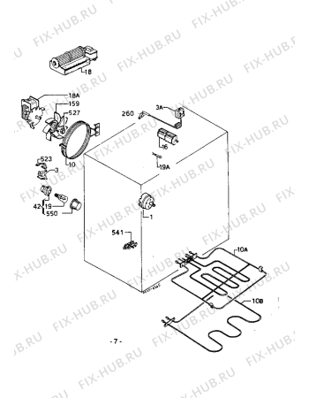 Взрыв-схема плиты (духовки) Zanussi HM492PX - Схема узла Electrical equipment