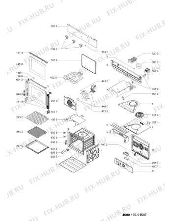 Схема №1 AKP215NB (F091062) с изображением Руководство для плиты (духовки) Indesit C00371657