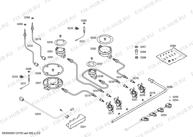 Схема №1 3ETX374N с изображением Включатель поджига для духового шкафа Bosch 00643590