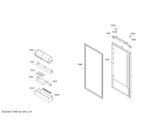 Схема №2 KI7863D30G с изображением Панель для холодильника Bosch 00744789