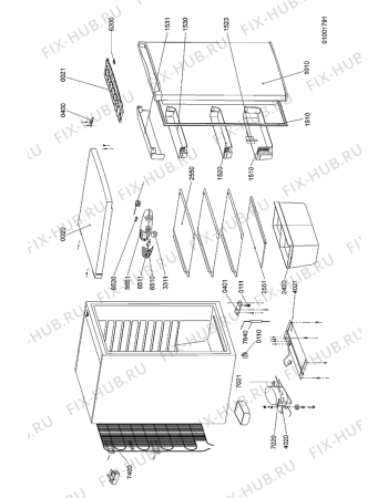 Схема №1 ARC103 (F091184) с изображением Наставление для холодильника Indesit C00346196