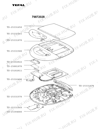 Схема №1 798920 с изображением Дисплей для электровесов Tefal TS-79885C1