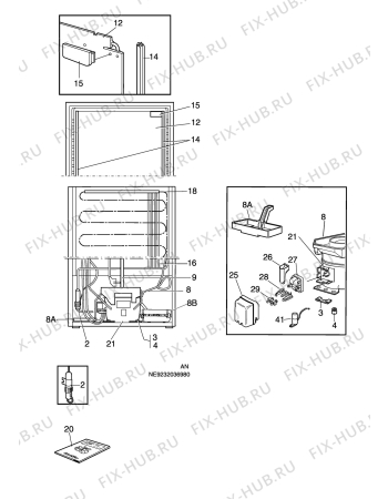 Взрыв-схема холодильника Electrolux ERC3104 - Схема узла C10 Cold, users manual