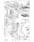 Схема №1 ADP 8540 WH с изображением Обшивка для посудомойки Whirlpool 481245371118