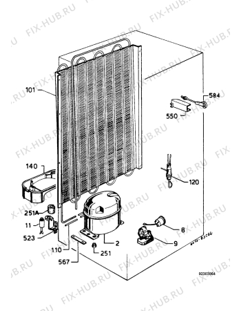 Взрыв-схема холодильника Zanussi ZI4243 - Схема узла Functional parts