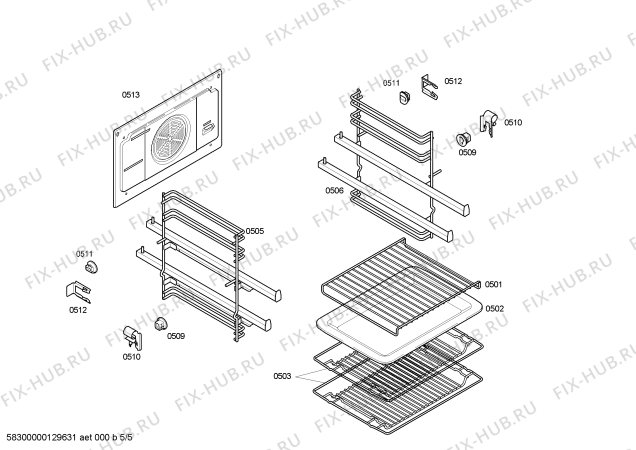 Схема №1 HB3TI6T1 Horno.tecnik.indnp.negro.multif_3d.ec2 с изображением Внешняя дверь для плиты (духовки) Bosch 00478151