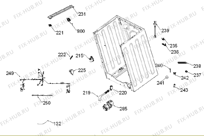 Взрыв-схема стиральной машины Upo WF6140   -Frontloader (171227, V10001002) - Схема узла 06