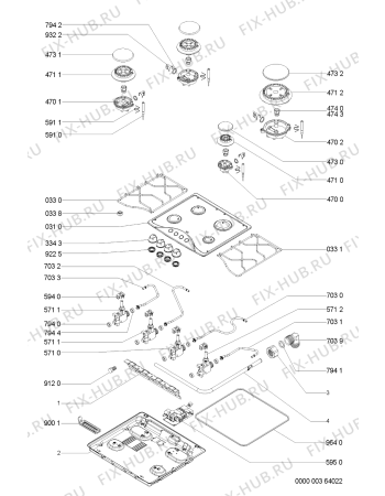 Схема №1 AKM 519/NB с изображением Втулка для электропечи Whirlpool 481244039386