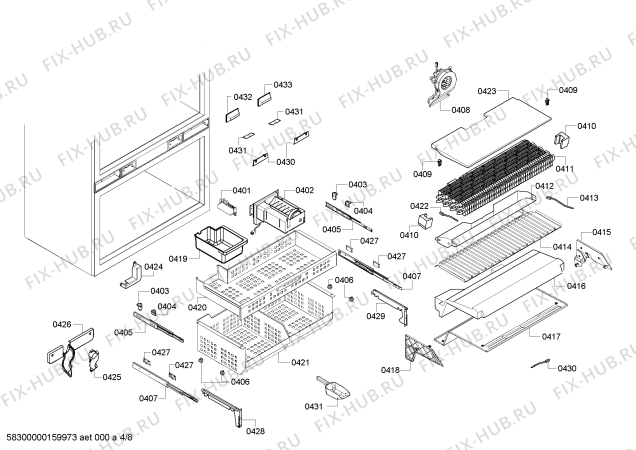 Схема №3 T36IT800NP с изображением Монтажный набор для холодильника Bosch 00741982