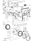 Схема №1 AWO/D 7205 с изображением Модуль (плата) для стиральной машины Whirlpool 480111102643