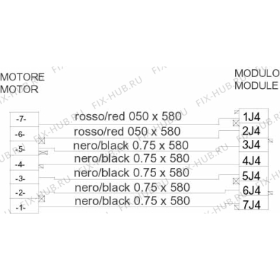 Электропроводка для стиралки Indesit C00266862 в гипермаркете Fix-Hub