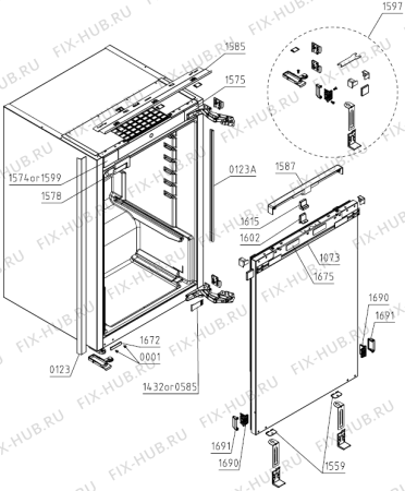 Взрыв-схема холодильника Atag C-BI540-16 (731184, HI1788ROH) - Схема узла 05
