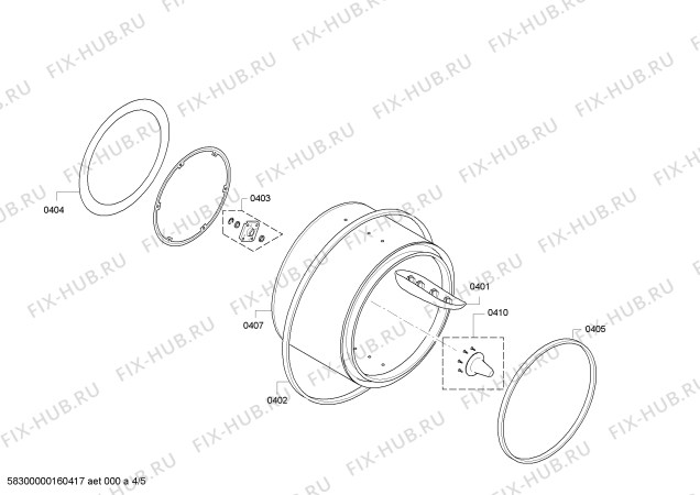 Схема №1 WT46S515PL с изображением Охладитель для сушилки Bosch 00677565