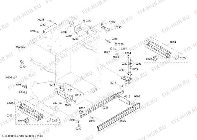 Схема №6 KBUIT4255E с изображением Хомут для посудомойки Bosch 00613616