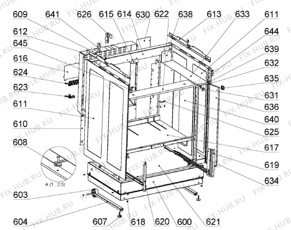 Взрыв-схема вытяжки Asko A42002055 CC9741W SE   -White FS 70 (335466, A42002055) - Схема узла 06