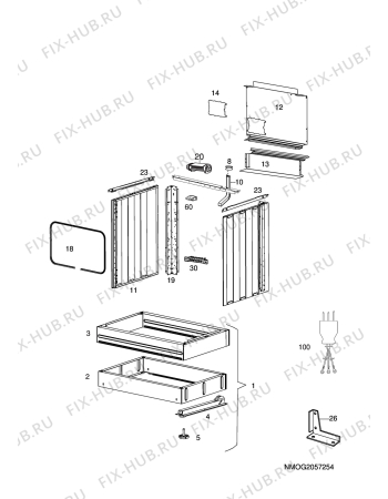 Взрыв-схема комплектующей Electrolux EKE7101 - Схема узла H10 Chassis