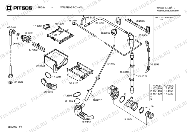 Схема №1 WFLPI80GR big8+ с изображением Инструкция по эксплуатации для стиралки Bosch 00582694
