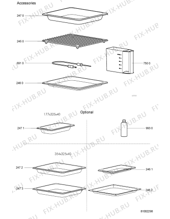 Схема №2 SPC 3035 с изображением Клавиша для плиты (духовки) Whirlpool 481221078029