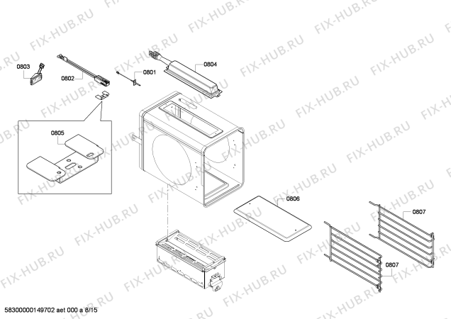 Схема №7 PRL486EDG Thermador с изображением Кабель для плиты (духовки) Bosch 00650842