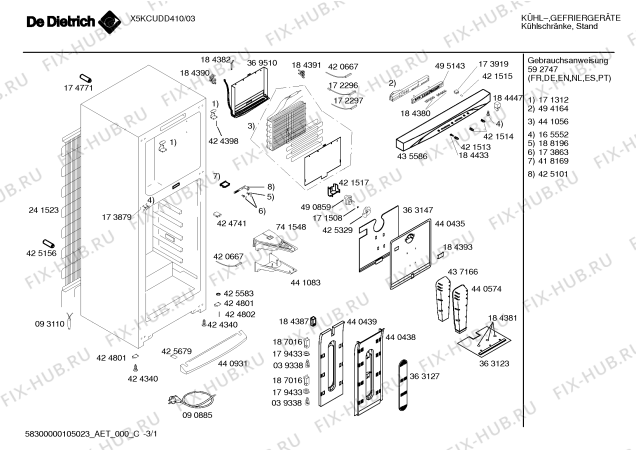 Схема №1 X5KCUSG370 с изображением Адаптер для холодильной камеры Bosch 00495143