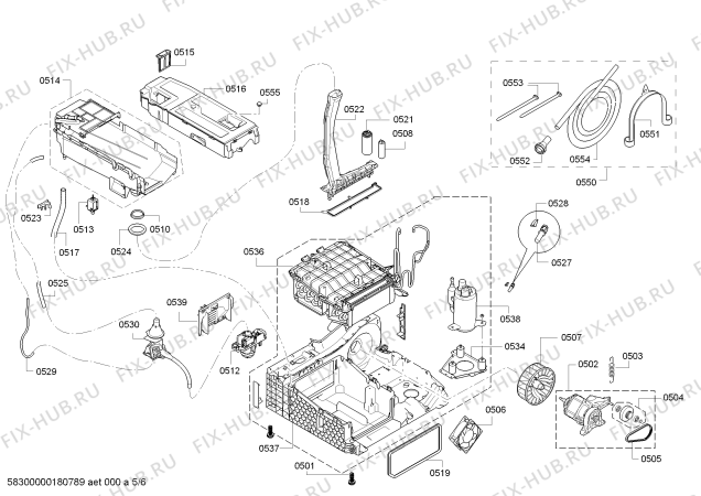Схема №1 WTY86701EE HomeProfessional SelfCleaning Condenser с изображением Силовой модуль запрограммированный для электросушки Bosch 00633133