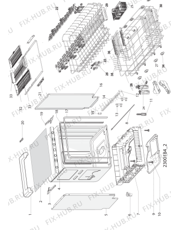 Схема №2 HFC 3C24 X с изображением Микрофильтр для посудомойки Whirlpool 488000387777