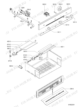 Схема №1 AKR 047/04 IX с изображением Пламярассекатель для плиты (духовки) Whirlpool 481236068628
