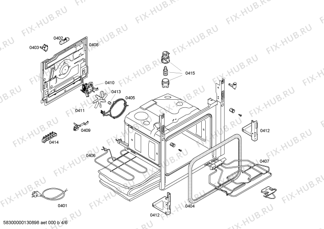 Схема №2 HSV744026N с изображением Столешница для электропечи Bosch 00247742