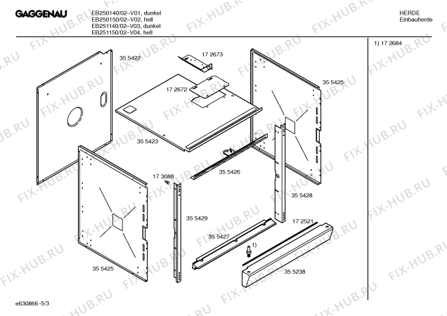 Схема №1 EB250150 с изображением Стеклянная полка Bosch 00358461