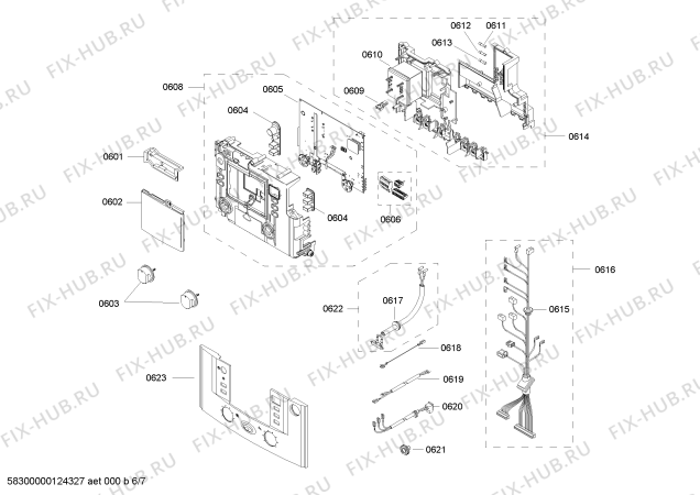 Схема №2 B1RDC2841H с изображением Кольцо для бойлера Bosch 00186828