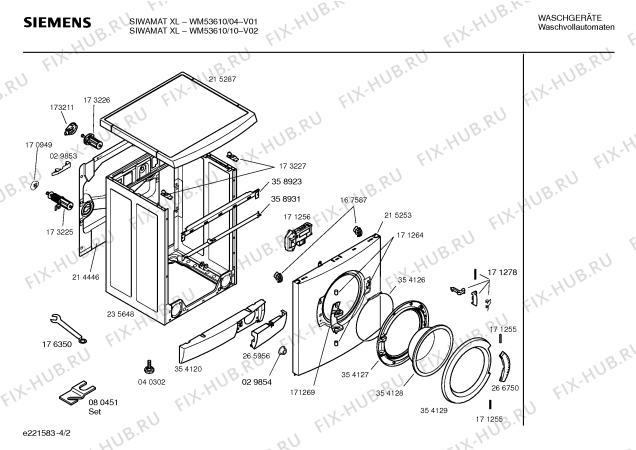 Схема №1 WFF1200 с изображением Крышка для стиралки Bosch 00170949