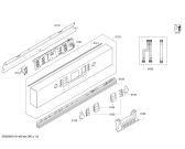 Схема №3 SMI50M15EU с изображением Передняя панель для посудомоечной машины Bosch 00677662