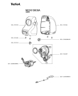 Схема №1 NE210140/35A с изображением Часть корпуса для электромясорубки Tefal SS-193919