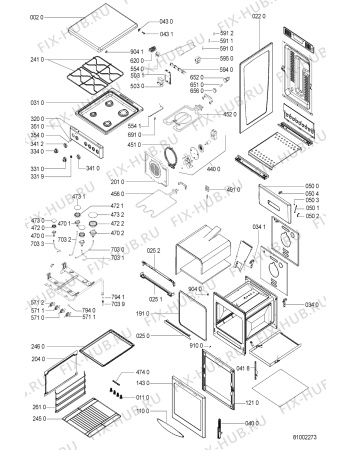 Схема №1 ACM 542/WH/01 с изображением Переключатель для холодильной камеры Whirlpool 481228228277