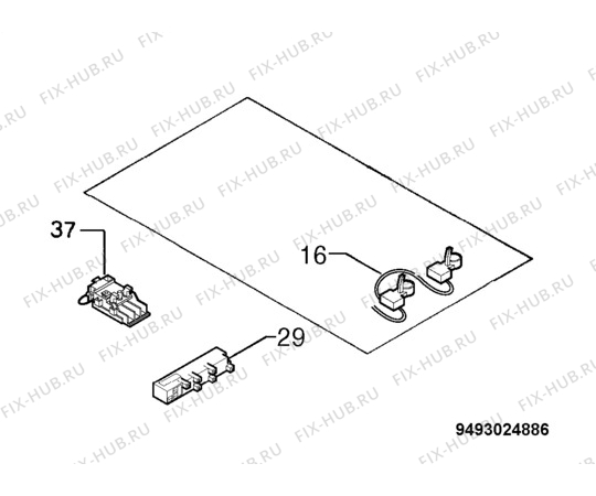 Взрыв-схема плиты (духовки) Electrolux EHG30215XH - Схема узла Electrical equipment 268