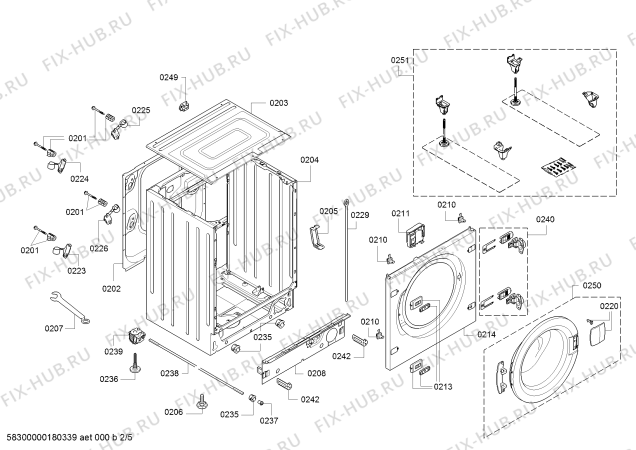Схема №2 WIS28441GB Logixx 8 с изображением Ручка для стиралки Bosch 12002176