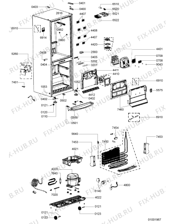 Схема №2 ARC 8140/1/IX с изображением Электролампа для холодильной камеры Whirlpool 481213428099