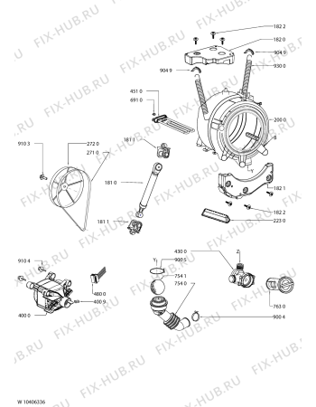 Схема №2 LEI 1207 с изображением Модуль (плата) для стиральной машины Whirlpool 481010388938