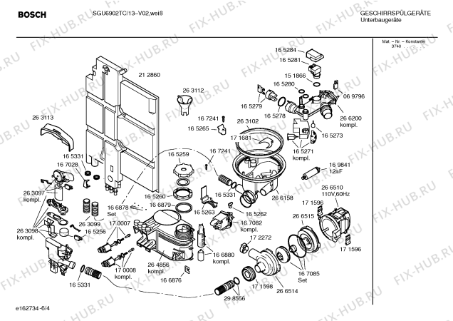 Схема №3 SGS6902TC с изображением Проточный нагреватель для посудомойки Bosch 00266200