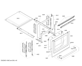 Схема №3 HEN634153 с изображением Панель управления для плиты (духовки) Bosch 00444483